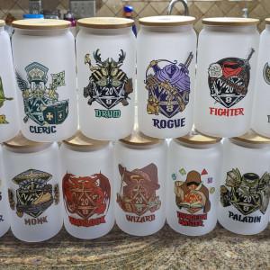 TTRPG Class Cups 16oz