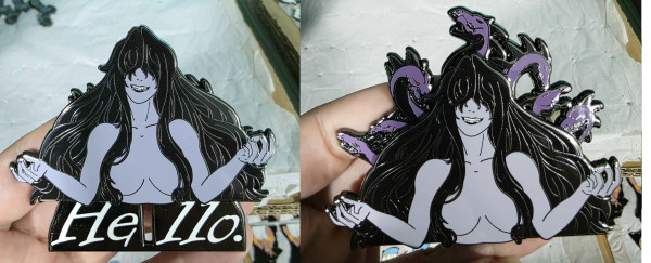 Scylla Enamel Slider Pin